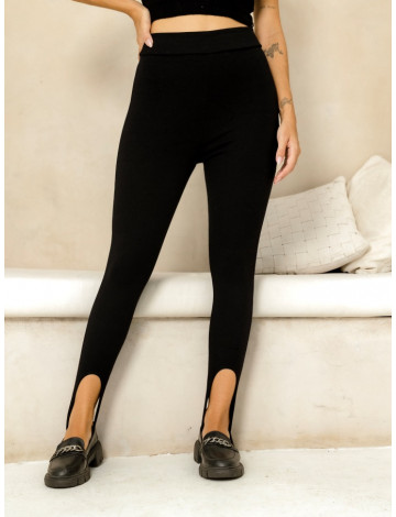 Calça Legging De Pezinho Atacado Feminina Revanche Dahra Preto