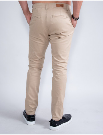 Calça de sarja bege masculina on sale