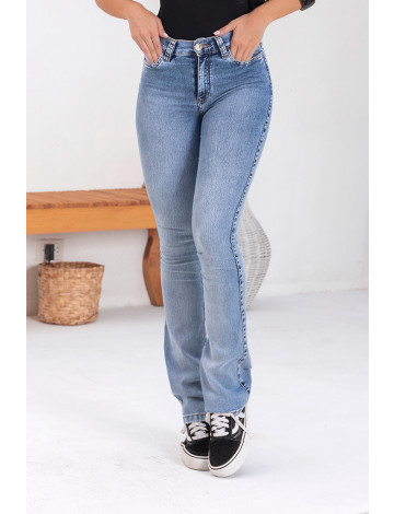 Calça Jeans Flare Atacado Feminino Revanche Destriana Gradefes Azul