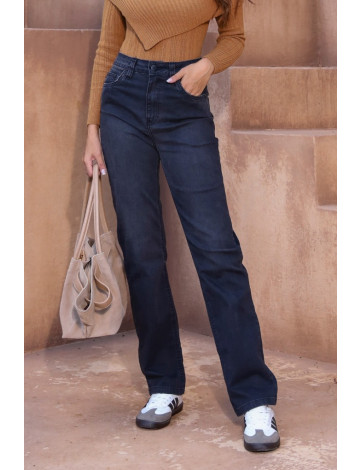 Calça Jeans Mom Barra Normal Atacado Feminina Revanche Labitosa Azul