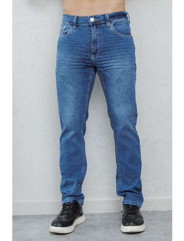 Calça Jeans Regular Barra Normal Atacado Masculina Revanche Eclano Azul