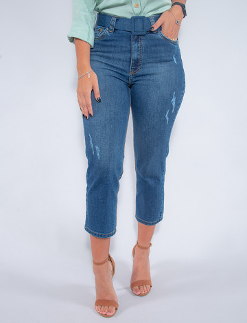 Calças jeans best sale capri