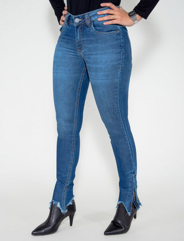 Calça Jeans Atacado Cigarrete Feminina Revanche Aalase Frente