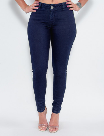 Calça Jeans Atacado Cigarrete Feminina Revanche Bellanita Azul Frente