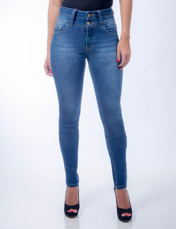 Calça Jeans Atacado Cigarrete Feminina Revanche Roseau Frente