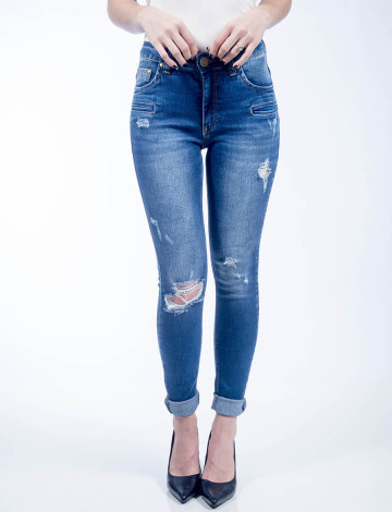 Calça Jeans Atacado Skinny Feminina Revanche Uruguai Frente
