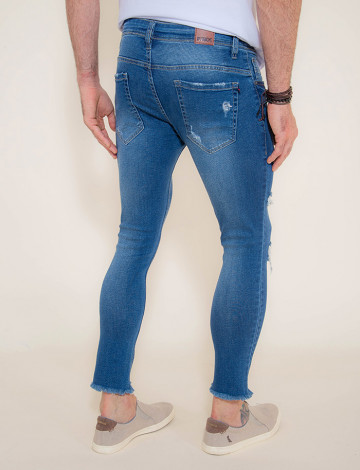 calça jeans masculina cropped