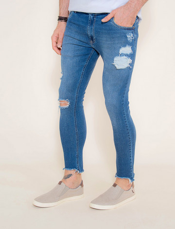 Calça cropped outlet masculina jeans