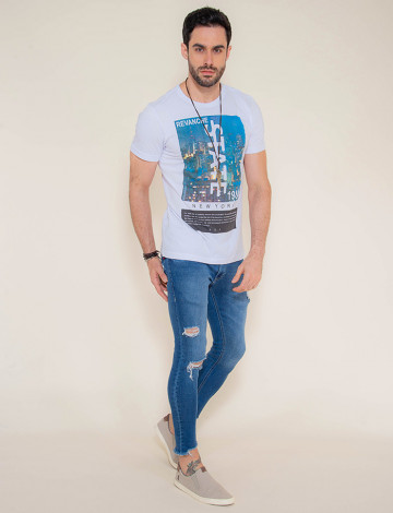 Calca masculina super skinny top