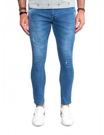 Calça Jeans Atacado Super Skinny Cropped Masculina Revanche Milwaukee Frente