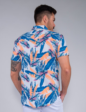 Camisa sales floral atacado