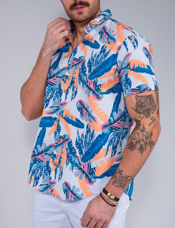 Camisa shop floral atacado