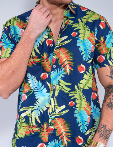 Camisa Floral Atacado Masculina Revanche Jorge Roupas Atacado