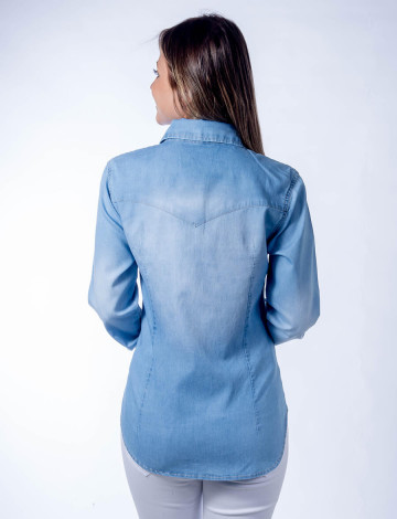 Camisa jeans revanche hotsell feminina
