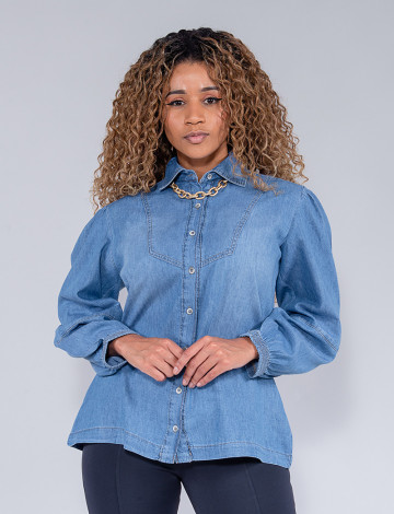 Camisa jeans revanche hotsell feminina