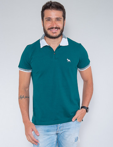 Camisa Polo Atacado Masculina Revanche Avenill Verde Frente