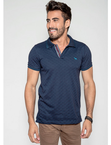 Camisa Polo Atacado Masculino revanche São José Azul Marinho Frente