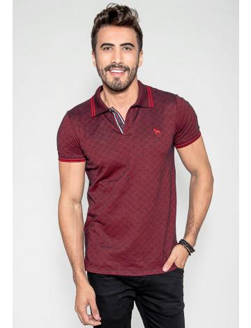 Camisa Polo Atacado Masculino revanche São José Vermelho Frente