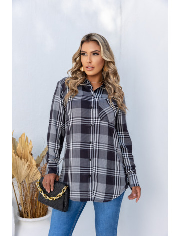 Camisa Xadrez Manga Longa Atacado Feminina Revanche Nullagine