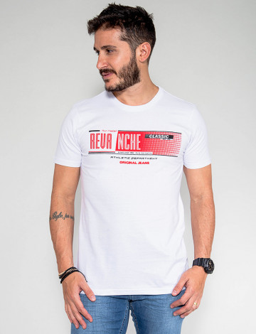 Camiseta Atacado Classic Masculina Revanche Bélgica Branco Frente