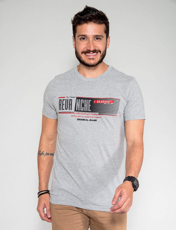 Camiseta Atacado Classic Masculina Revanche Bélgica Mescla Frente