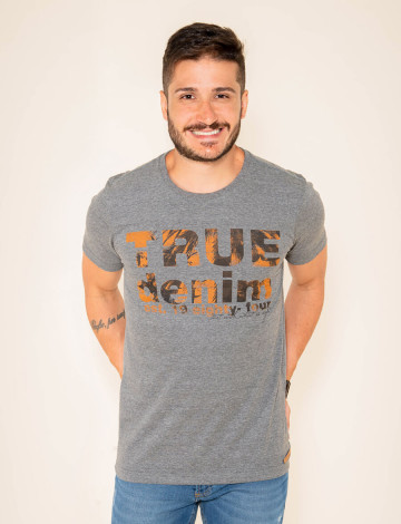 Camiseta Atacado Estampada Masculina Revanche Giugliano Mescla Frente