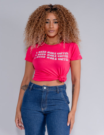 Camiseta Atacado Feminina Revanche Geovana Pink
