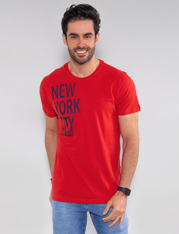 Camiseta Atacado Masculina Revanche Andorra Vermelho Frente