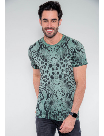 Camiseta Atacado Masculina Revanche Cuaite Verde Frente