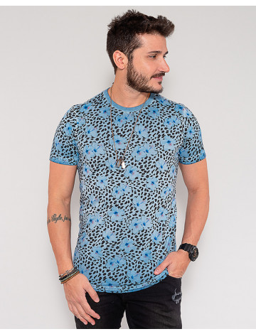 Camiseta Atacado Masculina Revanche Dashiell Azul Frente