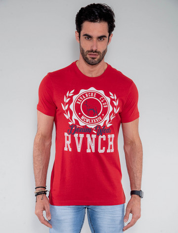 Camiseta Atacado Masculina Revanche Moldávia Vermelho Frente