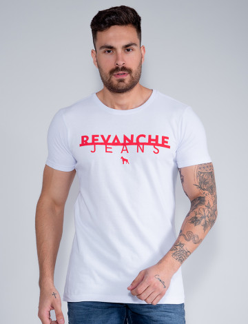 Camiseta Atacado Masculino Revanche João Pedro Branco