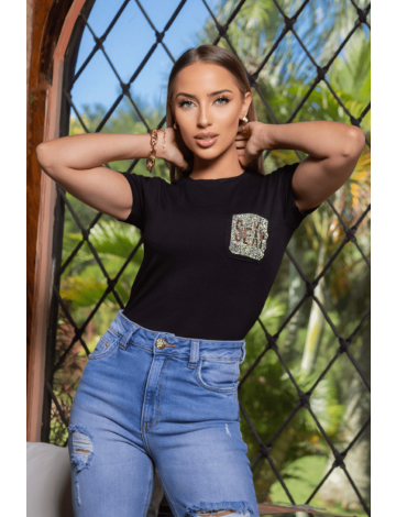 T shirt feminina com pedraria atacado discount