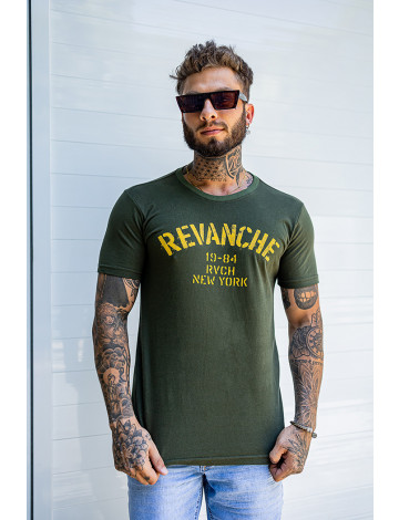 Camiseta Estampada Atacado Masculina Revanche Chieti Militar