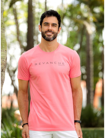 Camiseta Estampada Atacado Masculino Revanche Alpens Rosa