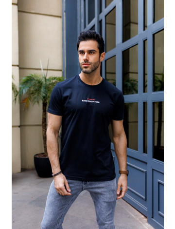 Camiseta Estampada Atacado Masculino Revanche Ródope Preto