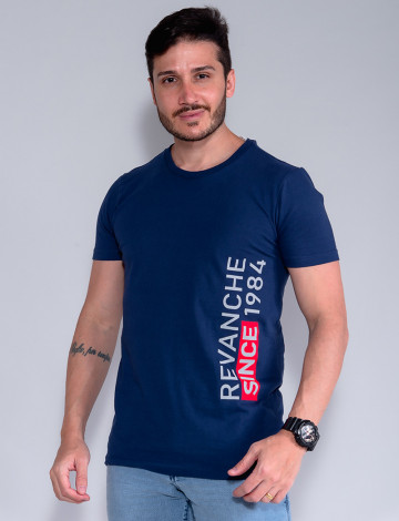 Camiseta Atacado Masculino Revanche Renne Azul Marinho