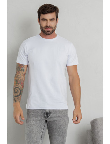 Camiseta Estampada Atacado Masculino Revanche Bizone Branco