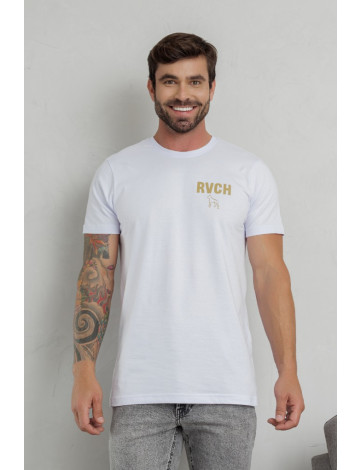 Camiseta Estampada Atacado Masculino Revanche Dúmio Branco