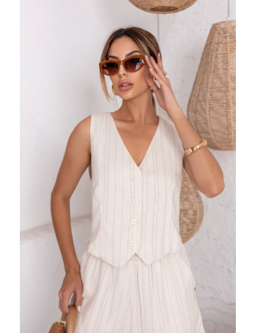 Colete Alfaiataria Cropped Atacado Feminino Revanche Canencia