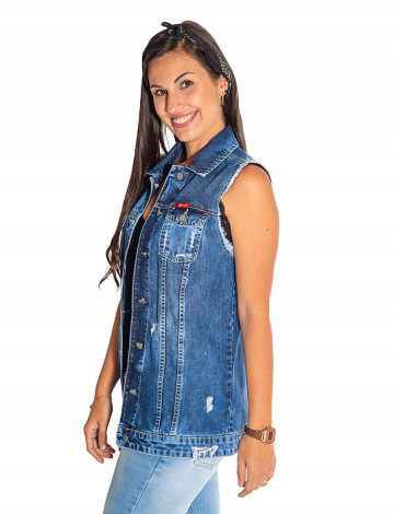 Colete jeans atacado outlet