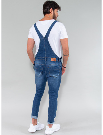 Jardineira jeans homem hotsell