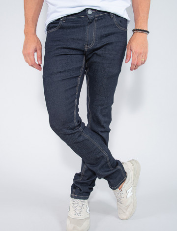  Calça Jeans Atacado Reta Masculina Revanche Mantel Azul Frente