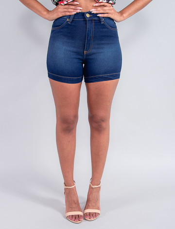  Shorts Jeans Atacado Feminino Revanche Charlita Azul Frente
