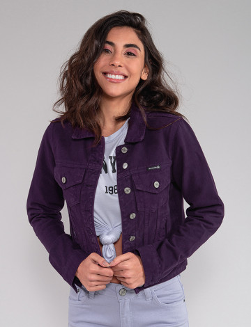 Jaqueta roxa feminina discount