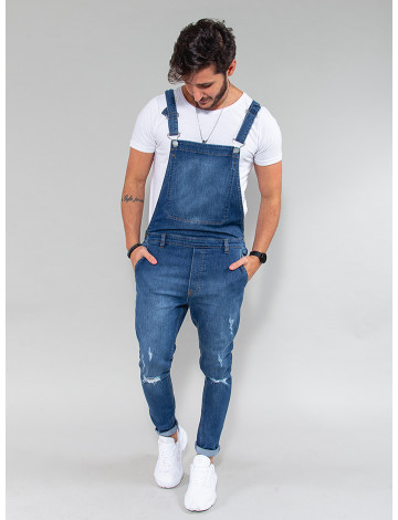 Jardineira Jeans Atacado Masculina Revanche Hervey Roupas