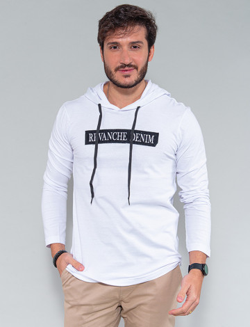 Camiseta Atacado Manga Longa Masculina Revanche Lazare Branco Frente