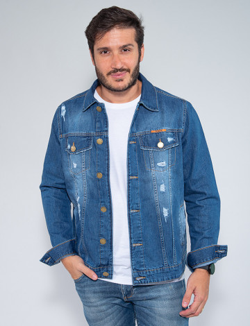 jaqueta jeans masculina atacado