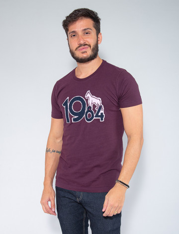 Camiseta Atacado Masculina Revanche Loup Violeta Frente