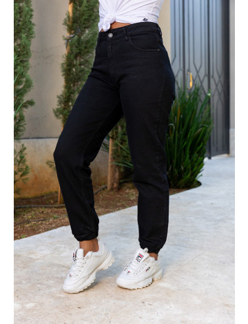 Calça jogger com elastico clearance